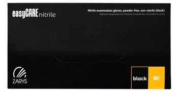 Zarys Rękawice Nitrylowe Czarne M 100szt