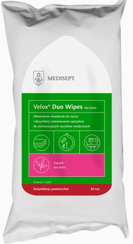 DEZYNFEKCJA Velox wkłady alkoholowe DUO WIPES TEA