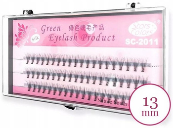 Rzęsy kępki jedwabne super gęste 13mm