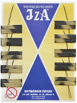 Wsuwki IZA  4cm złoto czarne 100szt.