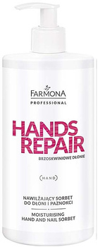 FARMONA nawilżający sorbet do dłoni i 500ml