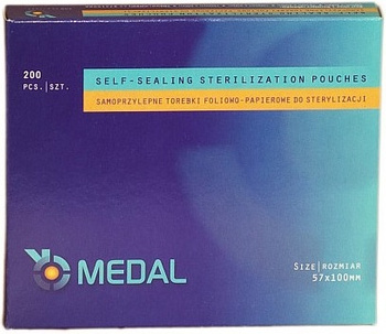 TOREBKI do sterylizacji w autoklawie 57mm x100mm