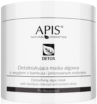 APiS Detox maska algowa ze srebrem i węglem 250g