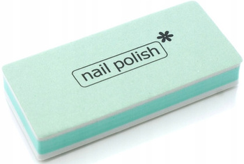 Blok polerski polerka nail polish płaski ziel/róż