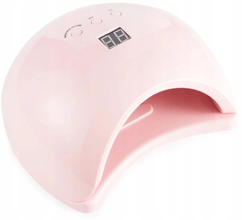 Lampa Dual LED z lcd 50W różowa