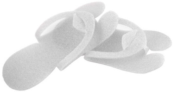 Klapki japonki z pianki białe 10 par