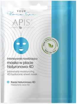 APiS Maska w płacie hialuronowa 4d nawilżenie 20g